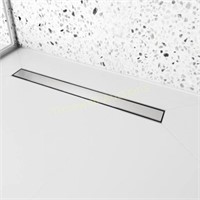 24 Linear Shower Drain  Square Hole Panel