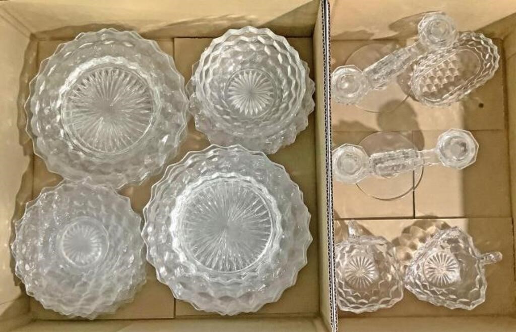 (31pc) American Fostoria Glass Servingware