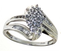 10kt Gold 1/4 ct Diamond Dinner Ring