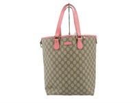 GUCCI Pink & Beige Tote Bag