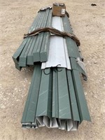 Lot of Green Gutters and Siding