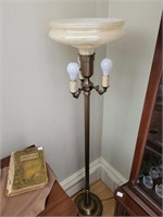 VTG TORCHIERE BRASS FLOOR LAMP