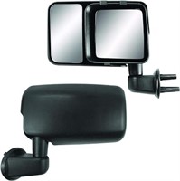 Snap & Zap Custom Fit Towing Mirror Pair For Jeep