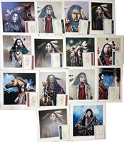 14pc JD Challenger Limited Edition Lithographs COA