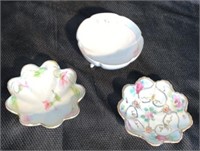 Lot of 3 "Nippon" Porcelain Nut Bowls