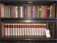 collection of antique books in Lot 191 bookcase