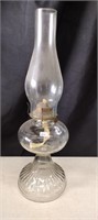 Vintage V & A Mfg. Co. Oil Lamp  17" tall