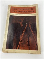 Photographers on Photography 1966 1st Printing