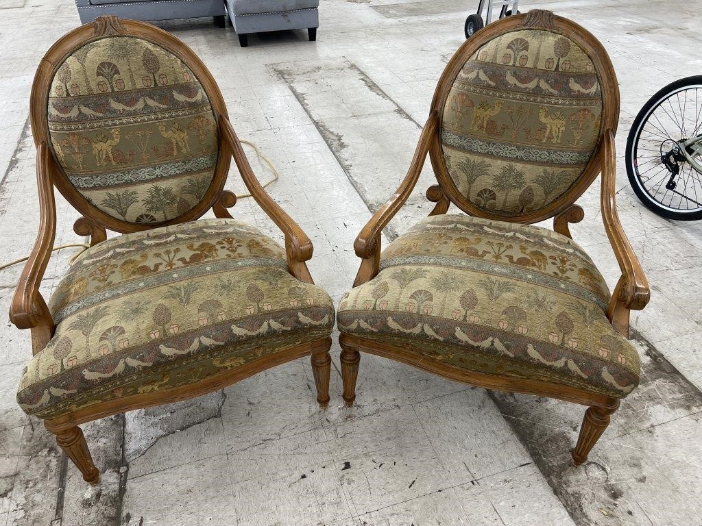 2 Large Padded Chairs