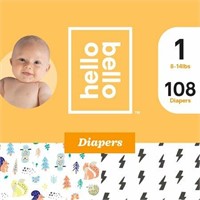 New hello bello Club Diaper - Bolts / Animals - Si