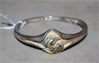 Unusual vintage silver bracelet