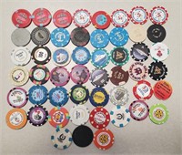 50 Foreign & Wet Casino Chips