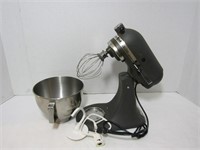 Gray Kitchenaid Mixer w/Accessories