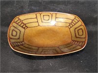 VTG Enamel on Copper Trinket Dish