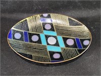 MCM Miguel Pineda Enamel on Copper Dish