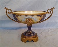 Stunning Antique Victorian Gold Applied Urn