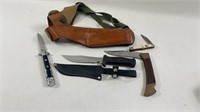 Vintage Switch Blade Knife Hunting Knifes & Gun