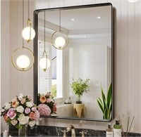 $64 Brightify Bathroom Mirror Black Vanity 22x30