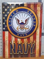 America's Navy metal sign