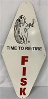 Reproduction Fisk Tire metal sign