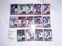 14 Different 1984-85 Quecbec Nordiques cards