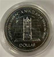 Canadian Silver Dollar-1952-197-B.U