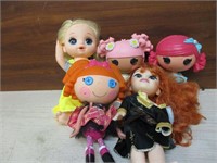 Lot of 5 Lalaloopay Dolls