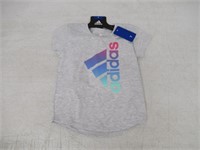 2-Pc Adidas Girl's 7 Set, T-shirt and Short, Grey