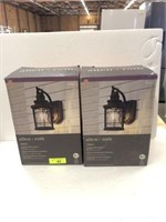 2 ALLEN AND ROTH OUTDOOR WALL LANTERNS