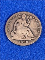 1860 Seated Half Dollar