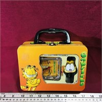 Garfield Clock, Watch & Lunchbox Set