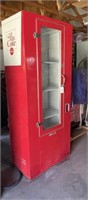 Vintage Glass Front Coke Refrigerator