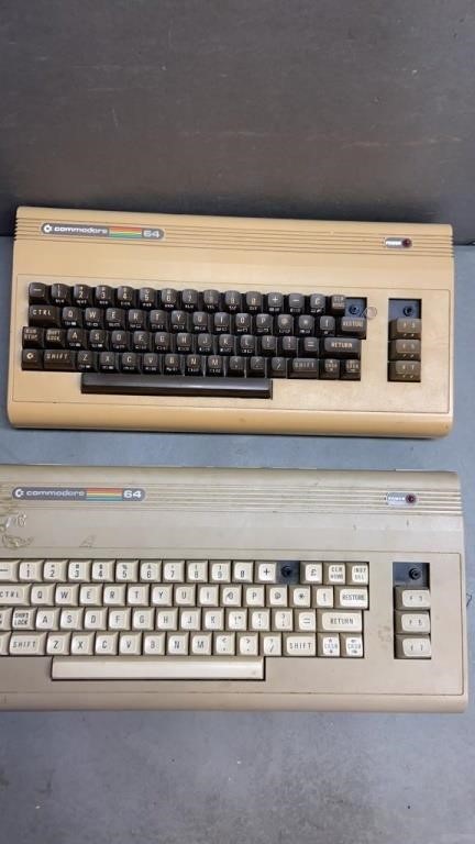 2pc Vtg Commodore 64 Keyboards Untested