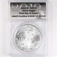 2019 Silver Eagle ANACS MS70