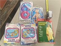 Swim Rings, Arm  Floats and Emergency Poncho