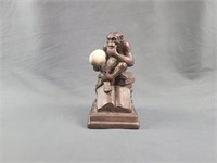Vintage Darwin Thinking Monkey Statue