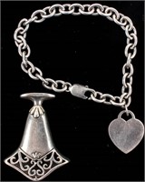 Jewelry Sterling Silver Bracelet & Brooch