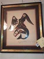 Doug Lafortune signed litho. Thunderbird and