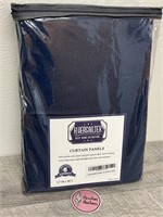 Navy Color Curtain Panels