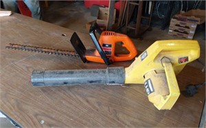 ELECTRIC HEDGE TRIMMER AND ELECTRIC BLOWER