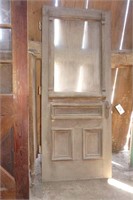 Old Exterior Wooden Door 34"x 82"