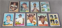 9 Vintage Baseball Cards, Banks, Yastrzemski....