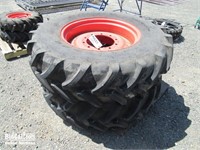 (2) Unused 380/85 R28 Kubota Tires and Rims