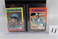 9 Hank Aaron Baseball Cards