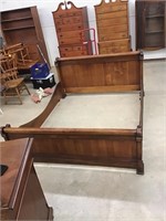 Vintage king size sleigh bed