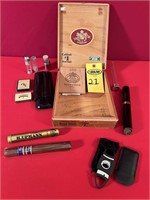 Cuesta Ray Wooden Cigar Box & Contents