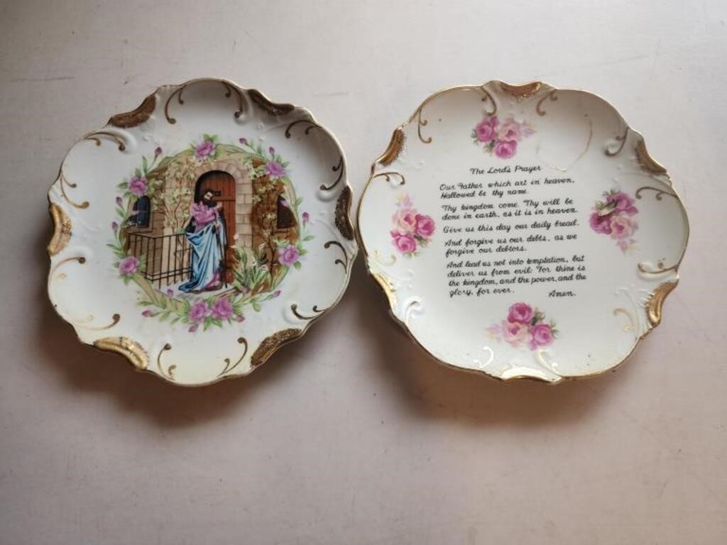 8" Lords Prayer plate jesus plate decoration only