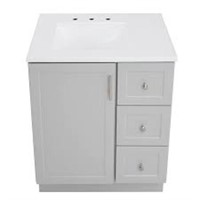 Style Selections Davies 30-in Gray Single Sink