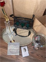 Mirror dressing table tray, small lamp and more