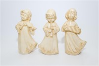 Vintage Painted Ceramic Angels